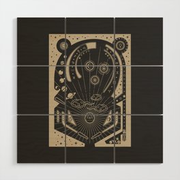 Space Pinball Wood Wall Art