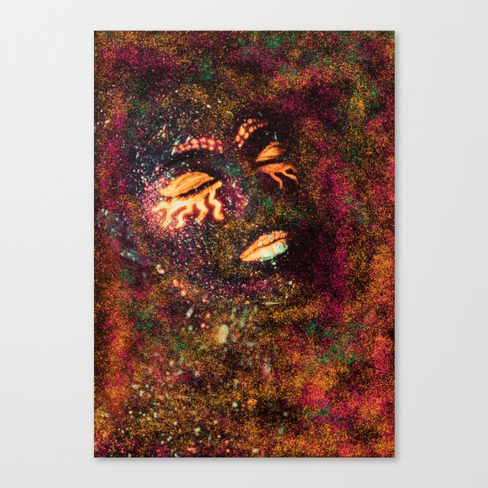 Face Buried in Canvas Canvas Print