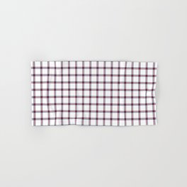 White and Red Farmhouse Style Gingham Check Hand & Bath Towel