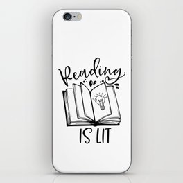 Reading Is Lit iPhone Skin