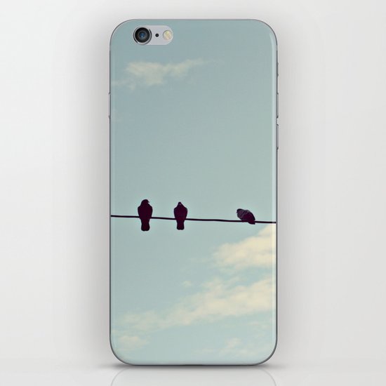 Birds on wire iPhone & iPod Skin