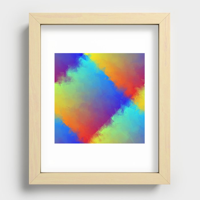 Abstract Number-10 Recessed Framed Print