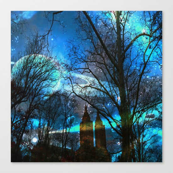 Saturn In Central Park Canvas Print