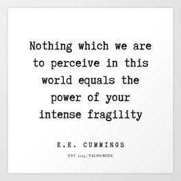 Ee Cummings Art Prints For Any Decor Style Society6