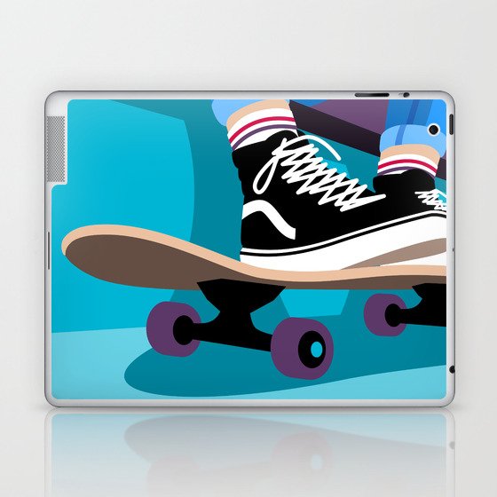 Skater Girl with Vans Laptop & iPad Skin