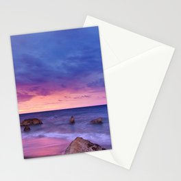 Purple Ocean Stationery Cards