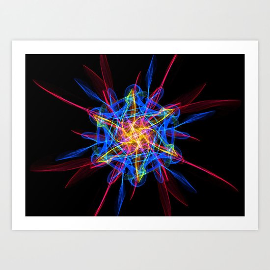Silkweave / Neon Sigil 2 Art Print