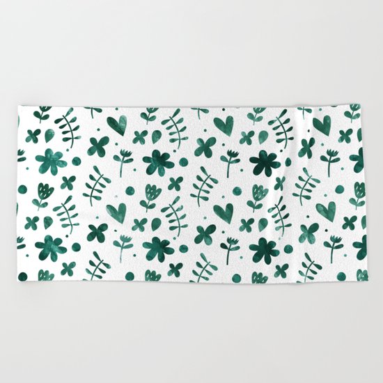 Colorful Lovely Pattern VII Beach Towel