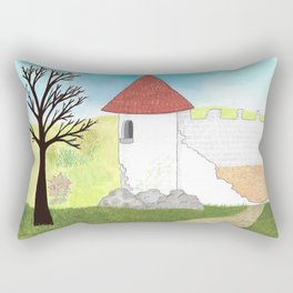 Abandoned Castle Rectangular Pillow