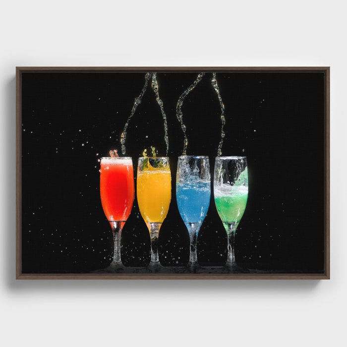 Cocktail Framed Canvas