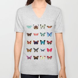 Butterflies V Neck T Shirt