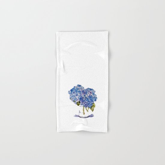 Hydrangea painting Hand & Bath Towel