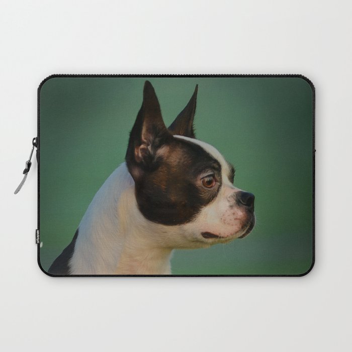 Boston Terrier dog Laptop Sleeve