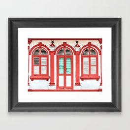 The Singapore Shophouse Framed Art Print