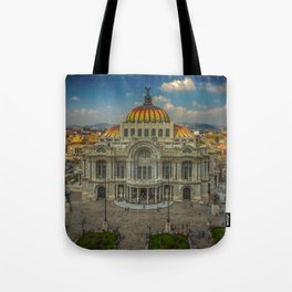 Mexico Photography - Beautiful Palace In Down Town Mexico City Tote Bag