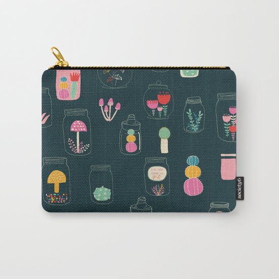 Happy terrarium pattern Carry-All Pouch