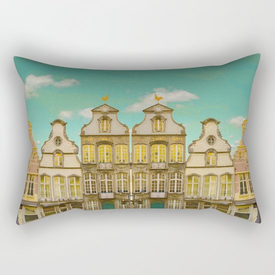 Victorian Street Rectangular Pillow