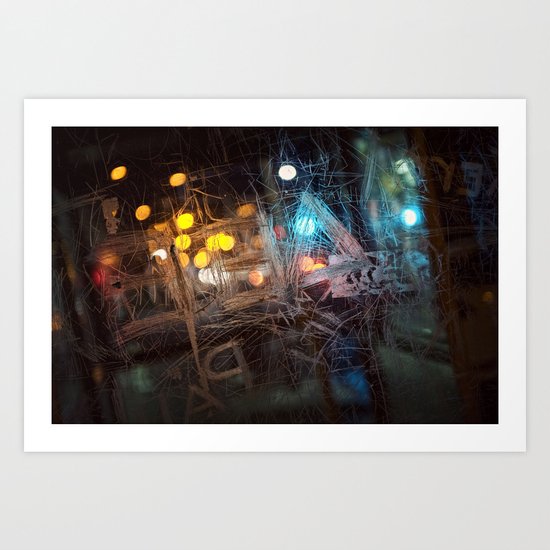 Scraped Art Print