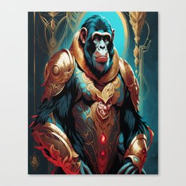 Gold and Ruby Ape No.1 Canvas Print