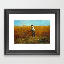 The Veteran in a New Field by Winslow Homer Framed Art Print