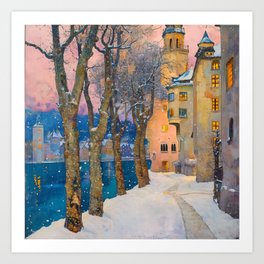 Winter in the Old Capital Art Print
