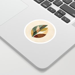 Midcentury Modern Leaf Sticker
