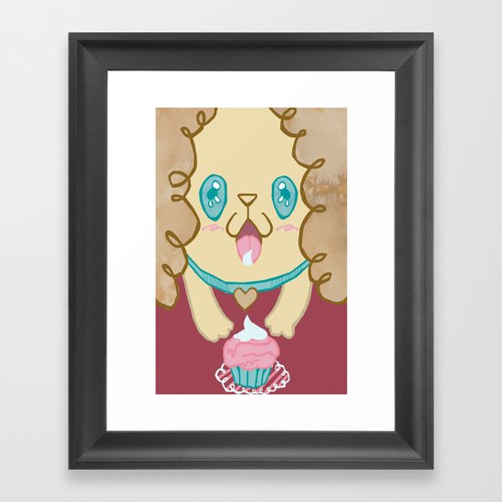Birthday licks Framed Art Print