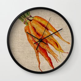 Carrots Wall Clock