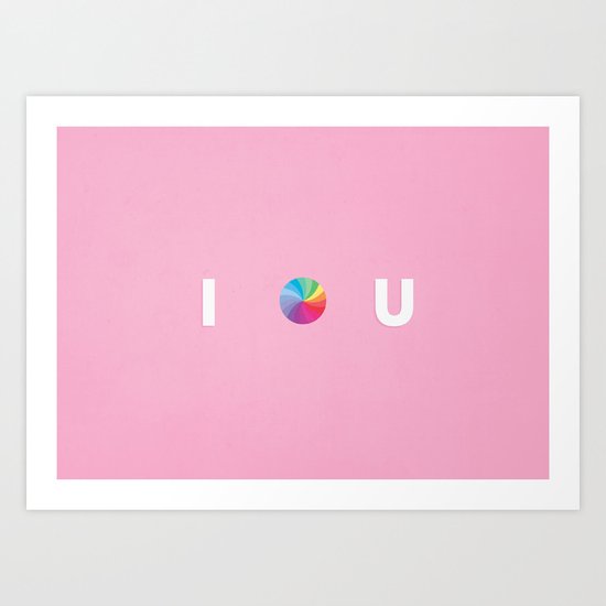 I .... U Art Print