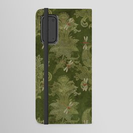 Beautiful Dragonflies and Flowers Pattern Android Wallet Case