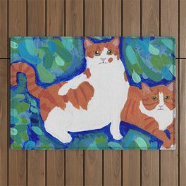 Two Cats Outdoor Rug