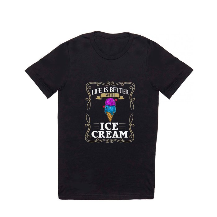 Ice Cream Roll Maker Truck Recipes T Shirt