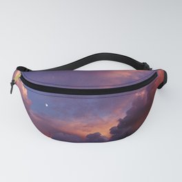 Moon in Sunset Clouds Fanny Pack