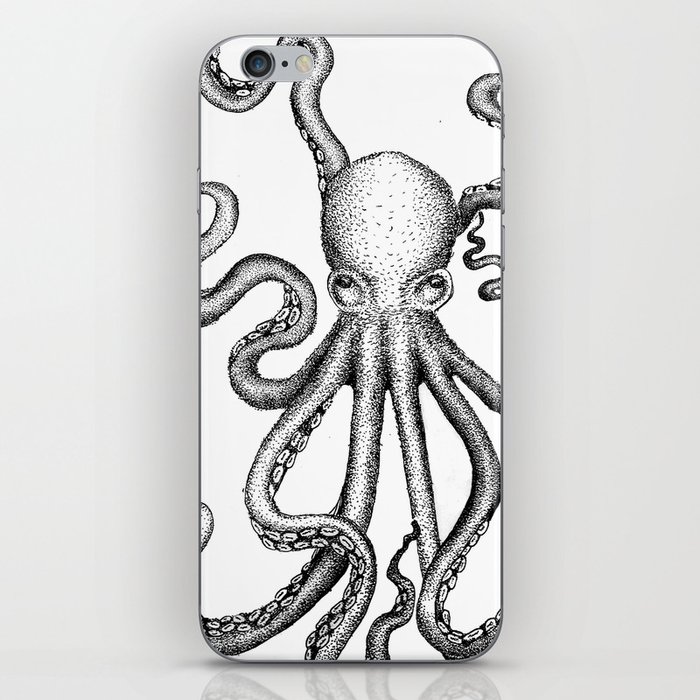 Stippled Octopus  iPhone Skin