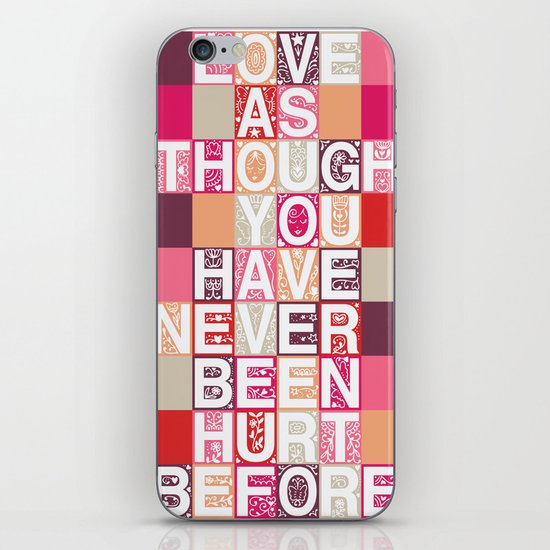 Love As Though iPhone & iPod Skin