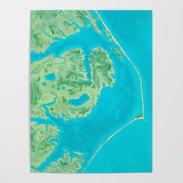 Outer Banks from Above Poster