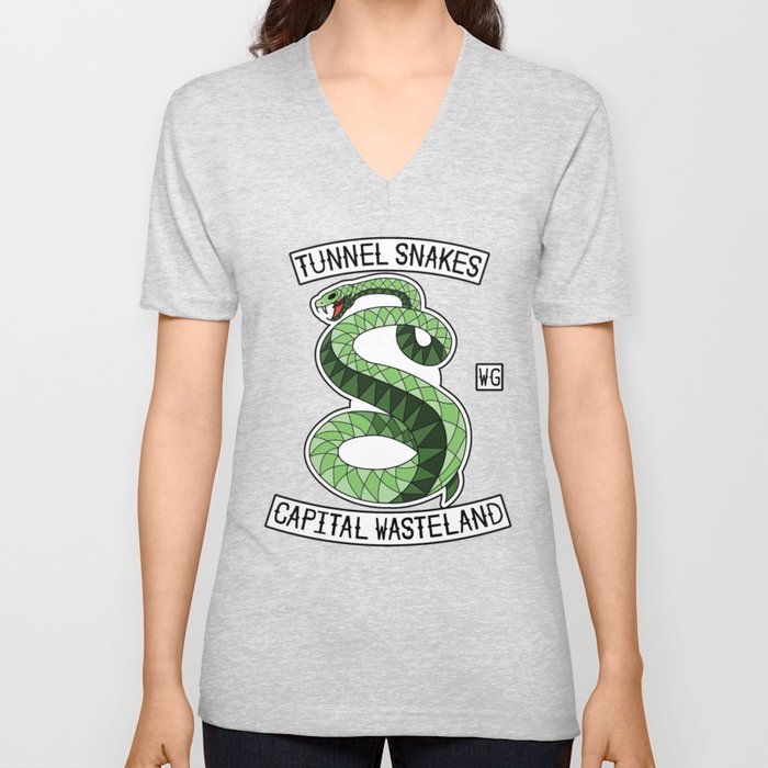 Tunnel Snakes V Neck T Shirt