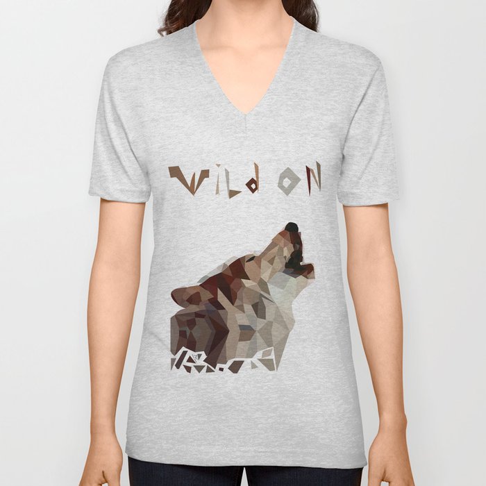 Wild On V Neck T Shirt