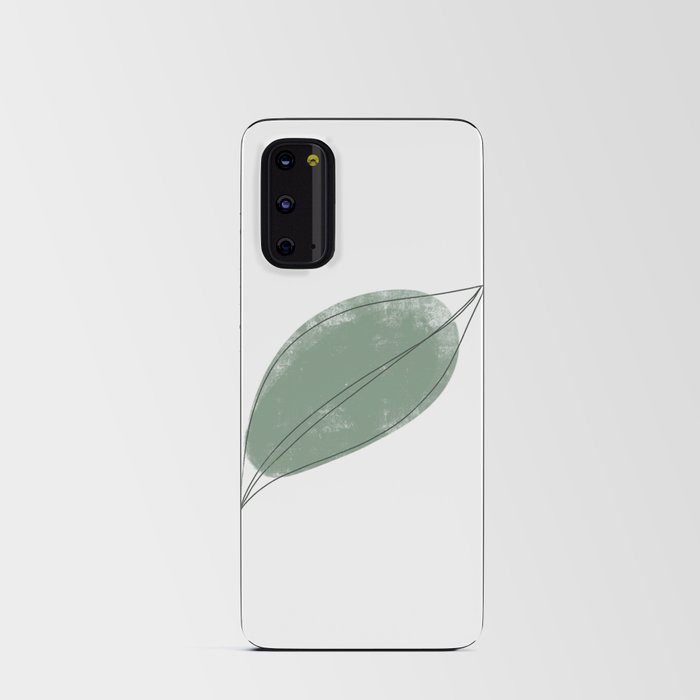 The Story of a Leaf - Minimal Abstract Painting Android Card Case