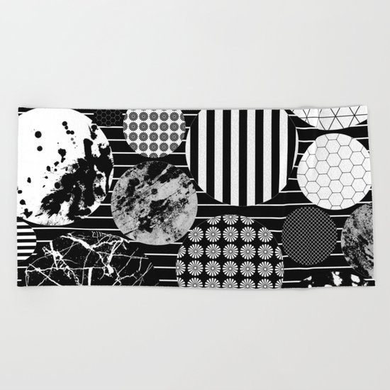 Eclectic Circles II Beach Towel