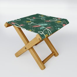 cute christmas light pattern Folding Stool