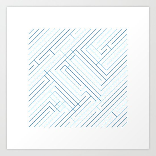 #194 Maze – Geometry Daily Art Print
