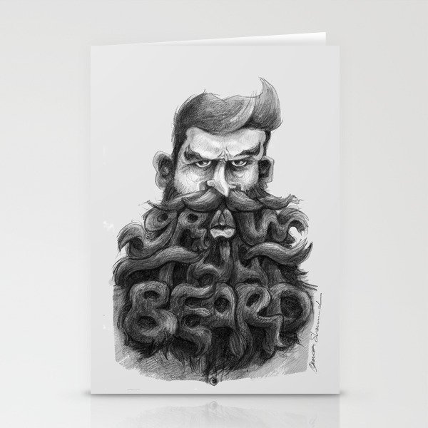 Grow That Beard Stationery Cards
