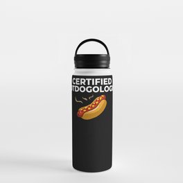 Hot Dog Chicago Style Bun Stand American Water Bottle