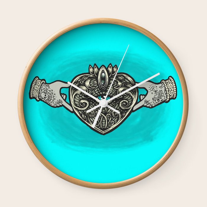 Claddagh Eye Wall Clock