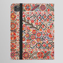 Bokhara Suzani  Antique Uzbekistan Floral Rug Print iPad Folio Case