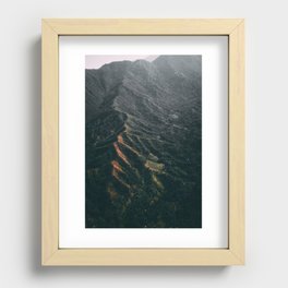 Colombian Coffee Farm Recessed Framed Print