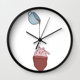 That Coffee Life Wall Clock | Coffeeobsession, Graphite, Cartoon, Coffeeheart, Coffeepour, Comic, Mornings, Coffeelife, Coffeeaddict, Illustration 