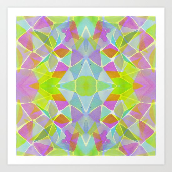 Chroma Lime Art Print
