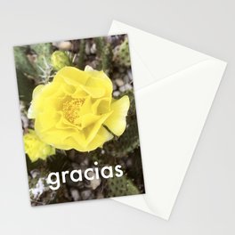 Gracias - Prickly Pear Cactus Flower Stationery Cards